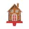 Glitzhome® 6.75'' Marquee LED Gingerbread House Metal Christmas Stocking Holder